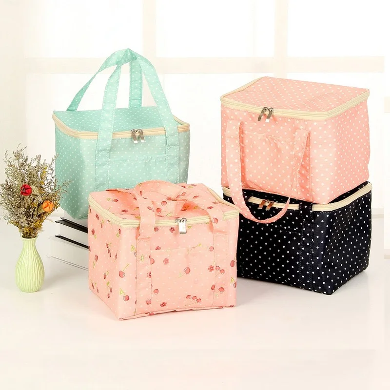 

Large Oxford Cloth Insulation Bag Portable Lunch Bag Outdoor Cold Storage Picnic Bag