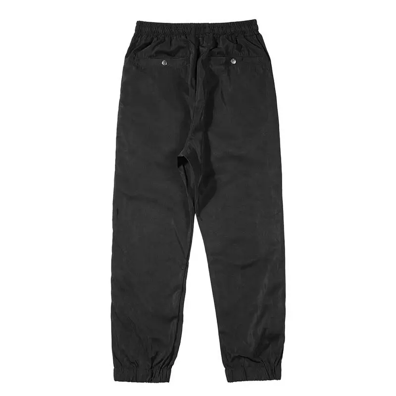 

Men's High Street Drawstring Zipper Cargo Pants Straight Zipper Pockets Straight Trousers Hip Hop Track Pants