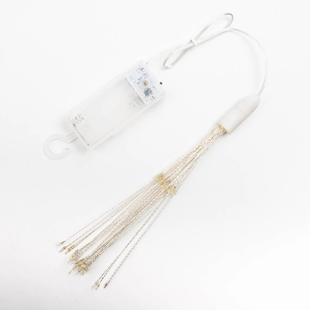 Светодиодная гирлянда сделай сам с 50 светодиодами подвесная на батарейках