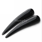 Палочка для Массажа Гуаша из рога буйвола черного цвета, массаж скребком гуаша лечение, здоровый уход