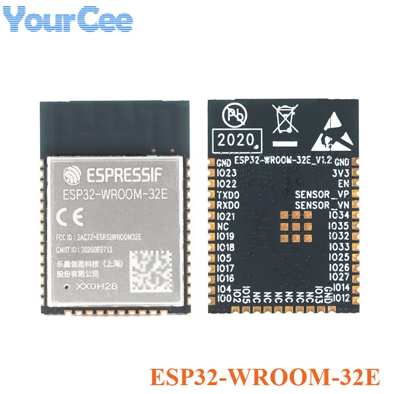 ESP32-WROOM-32E 4 МБ 8 Мб 16 Мб двухъядерный WiFi беспроводной Bluetooth-совместимый MCU модуль IOT ESP32 WROOM 32E