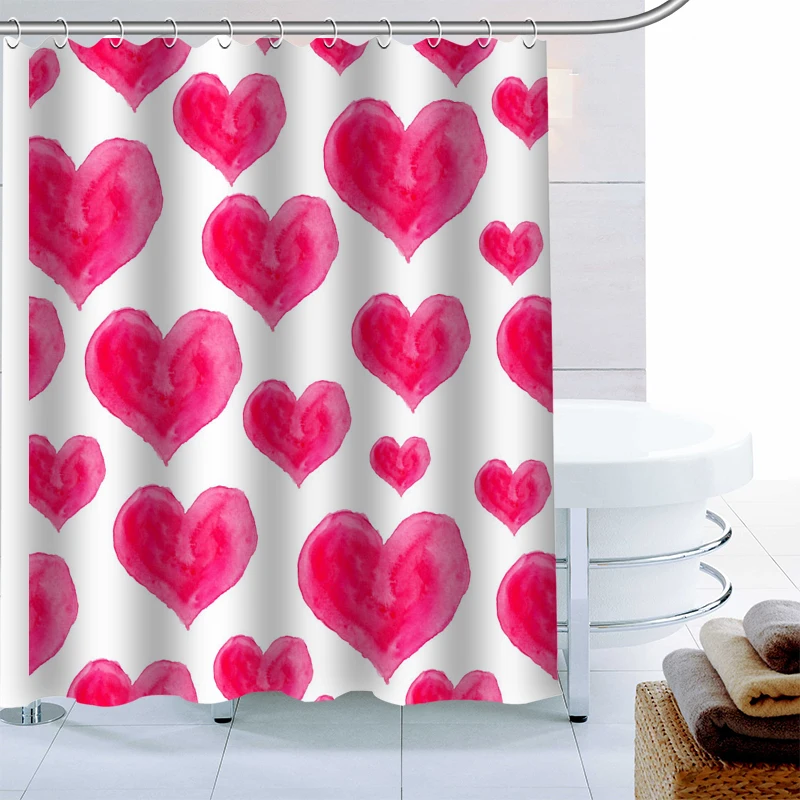 Простая Европейская водная занавеска для душа разных цветов 12 крючков ткань из