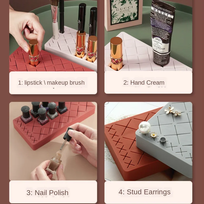 Силиконовая вешалка для губной помады коробка хранения губ в форме сердца