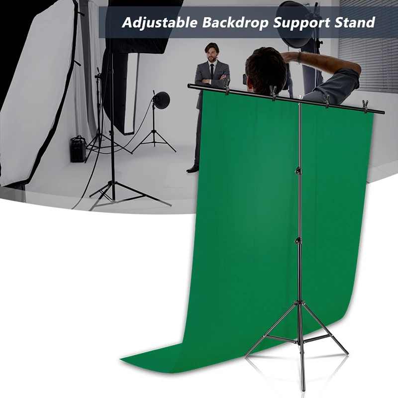 2m*2m Photography Backdrops Chromakey Support System With Stand Carry Bag Light Kits Chroma Video Polyester Cotton Photo Studio |