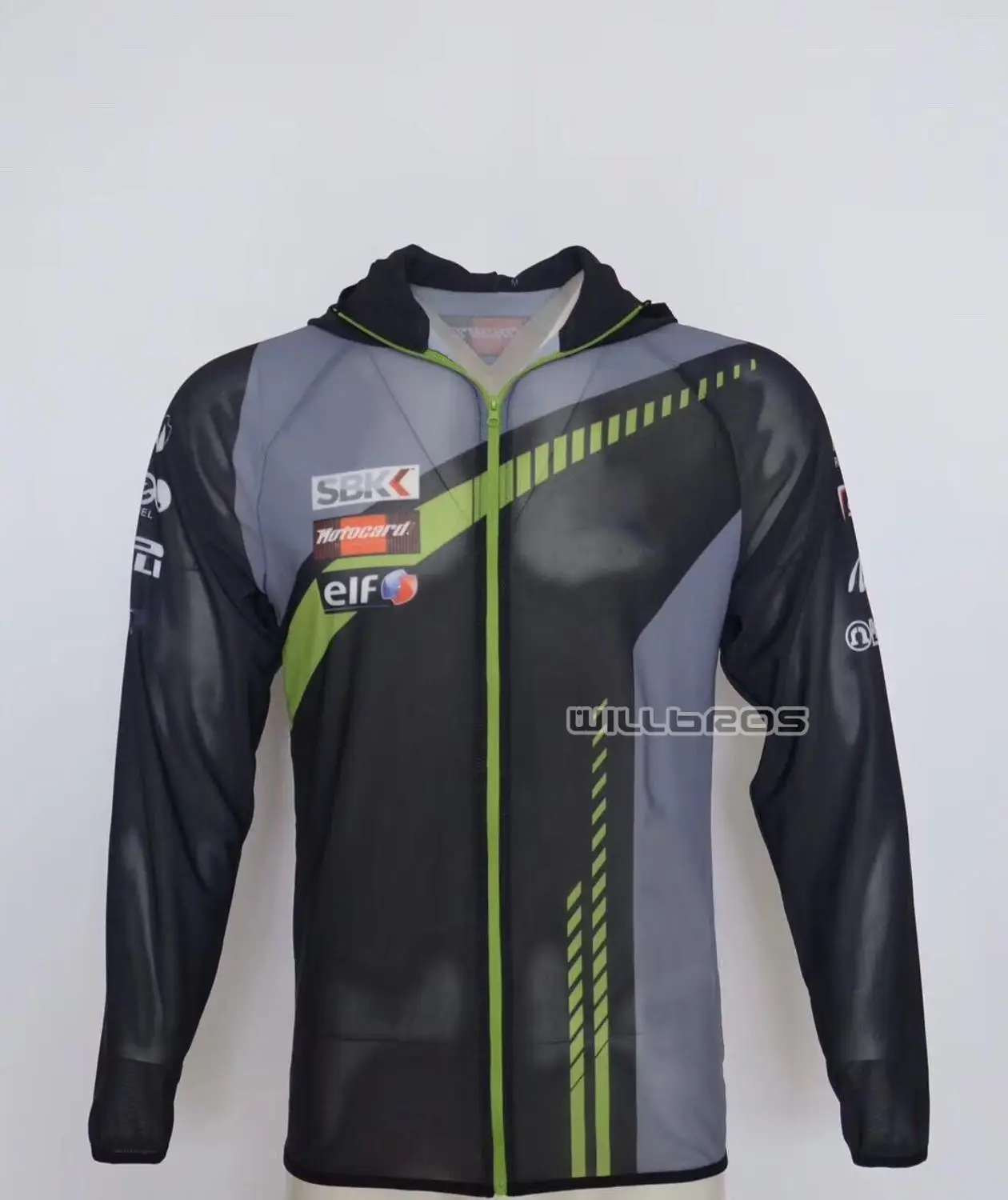 

Толстовка мужская с защитой от УФ излучения, горный велосипед, BMX, скутер, Мотокросс, для Kawasaki