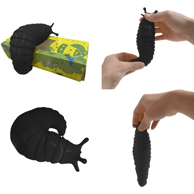 Juguete de escritorio para todas las edades, juguete Flexible de babosa articulada impresa en 3D, regalo de cumplea&ntilde;os, SAL99-4