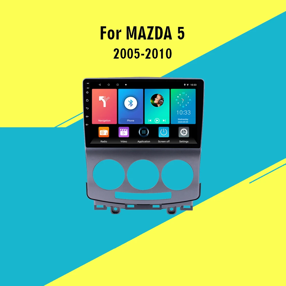 Для Mazda 5 2005 2010 2 Din Android автомобильный мультимедийный плеер 9 &quotFM радио GPS навигация