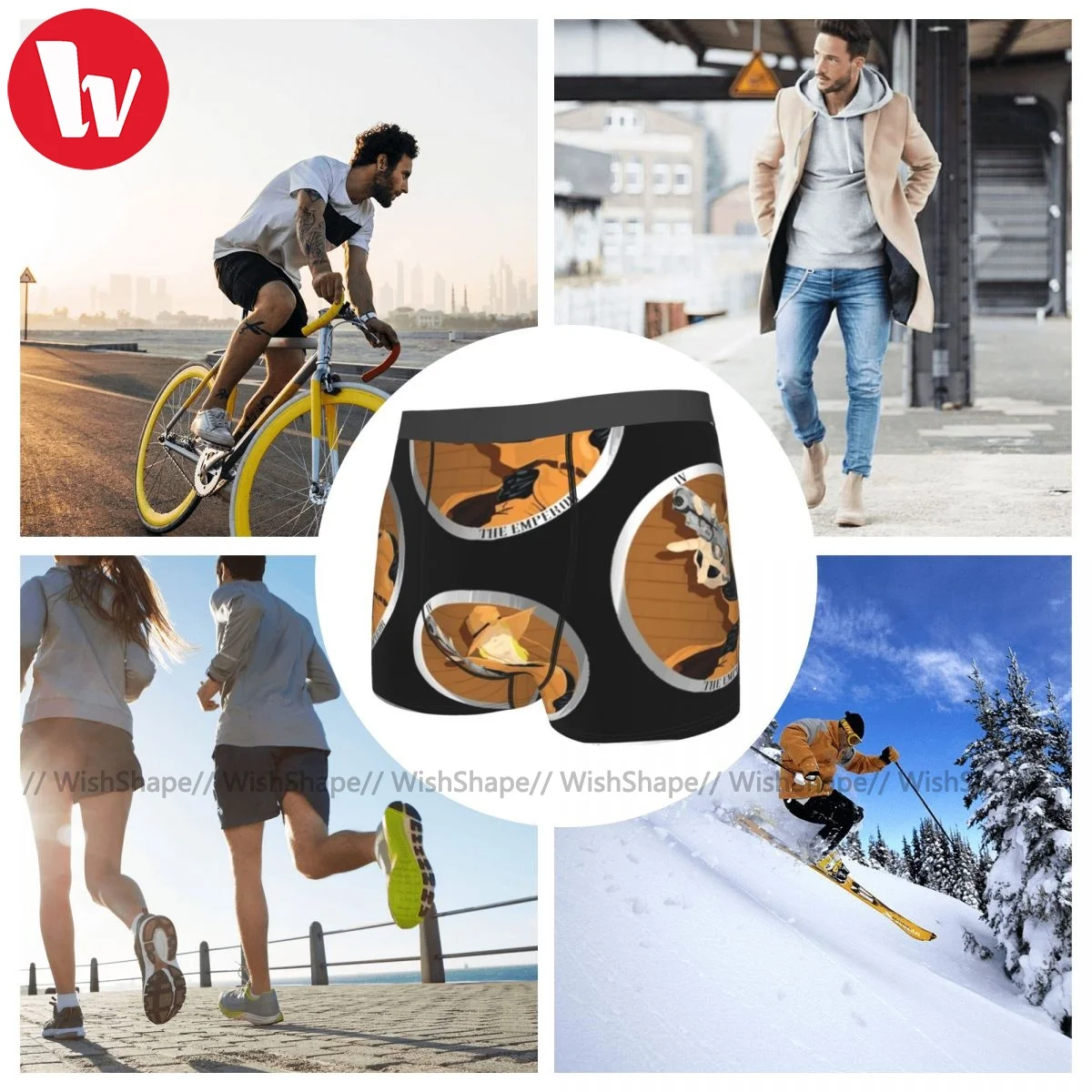 

Dio Brando Underwear Sublimation Hot Polyester Trunk Print Plain Youth Boxer Brief