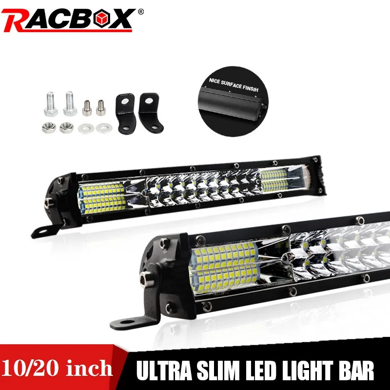 Ультратонкая светодиодная панель 10 20 дюймов двухрядный светодиодный рабочий