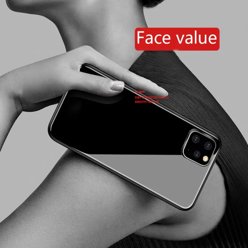 Женский чехол из закаленного стекла для IPhone 11 модная простая карта памяти Ultr |