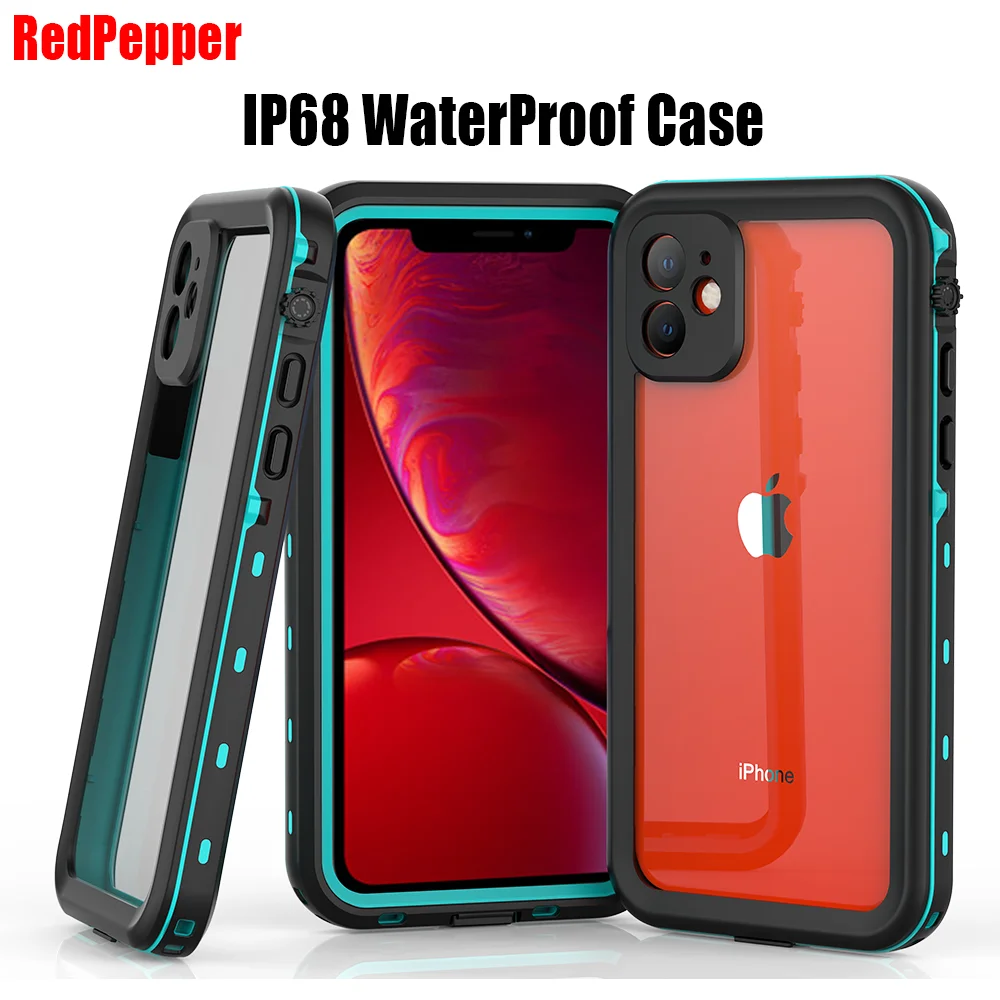 Для IPhone 11 Pro Max XS XR чехол RedPepper Dot Plus прозрачная задняя крышка IP68 Водонепроницаемый чехол для дайвинга под водой PC+ TPU Защитный чехол IPX09