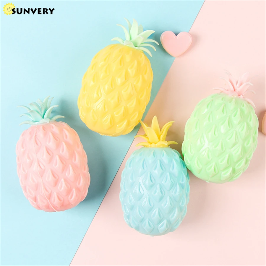 2021 Soft Pineapple fidget toys-stress Squishy antistress ball kawaii sensory figet Toys New Stress Reliever for Kids/Adult Gift