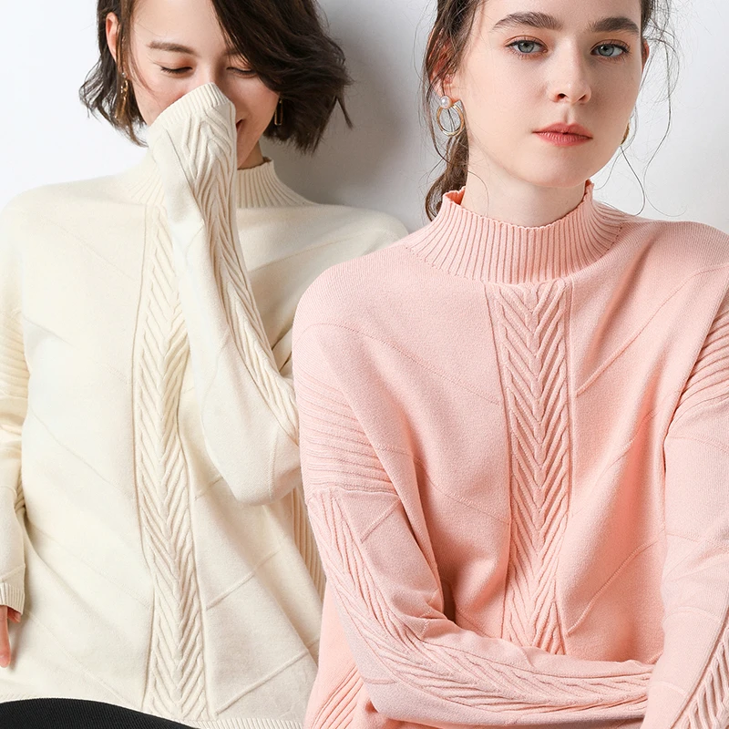 Новый женский кашемировый шерстяной свитер Пуловеры Весна Осень Зима однотонный