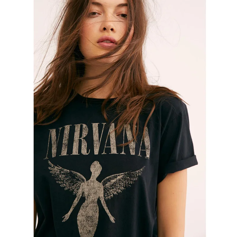 Женские футболки с принтом в стиле бохо весенне летняя модная футболка ангела