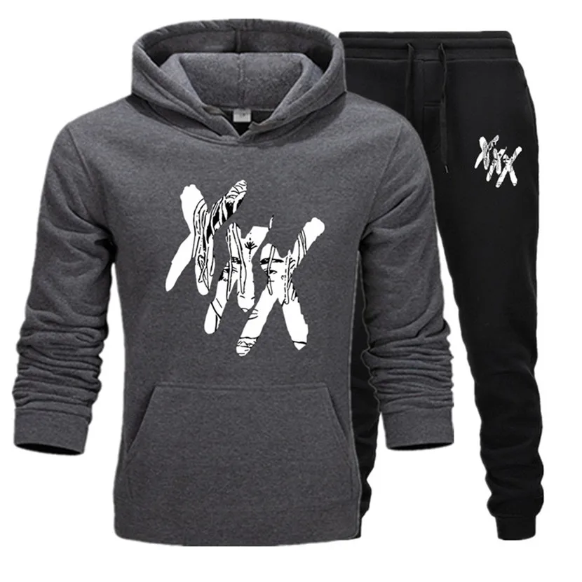 Новый бренд Модный повседневный спортивный пуловер хлопковая толстовка с