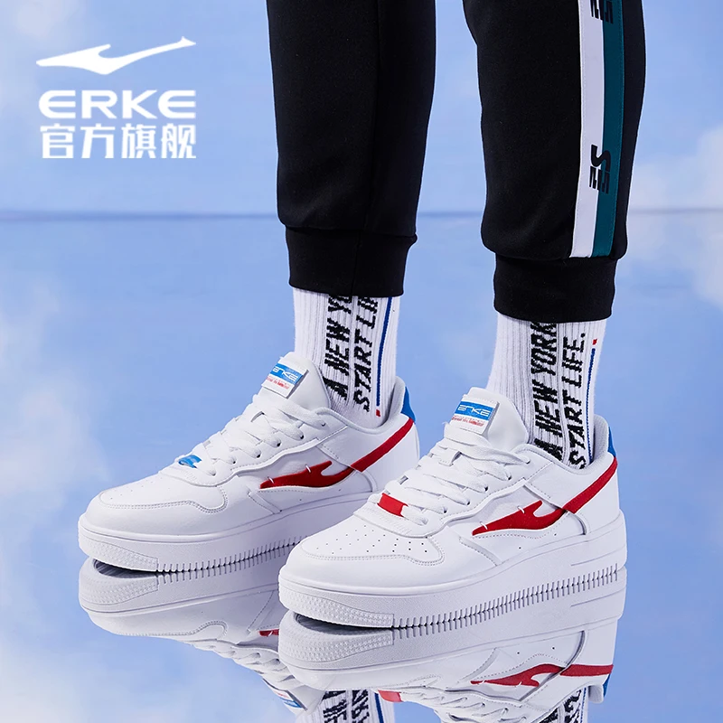 

Hongxing Erke men's shoes sports shoes 2021 spring New mandarin duck trend small white shoes low top board shoes