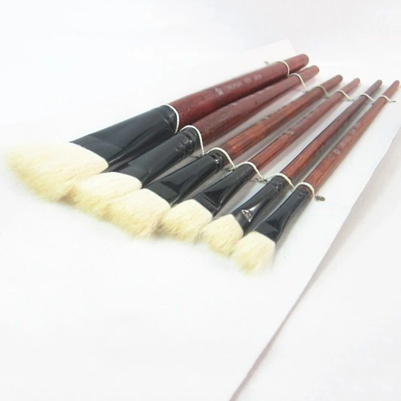 6 шт Художественный набор кистей для рисования акриловая акварель маслом