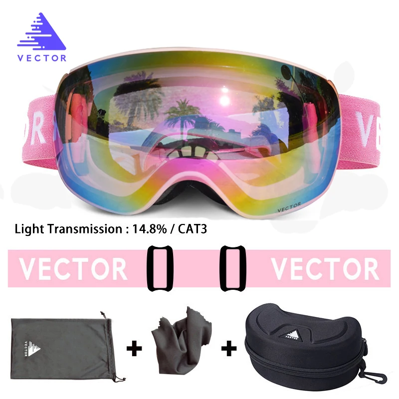Color 3 OTG характерный принт ремень лыжные очки зимние очки мужские Skibrille Анти-туман сноуборд лыжи женские солнцезащитные очки, для занятий спортом на открытом воздухе - Цвет: Color 3