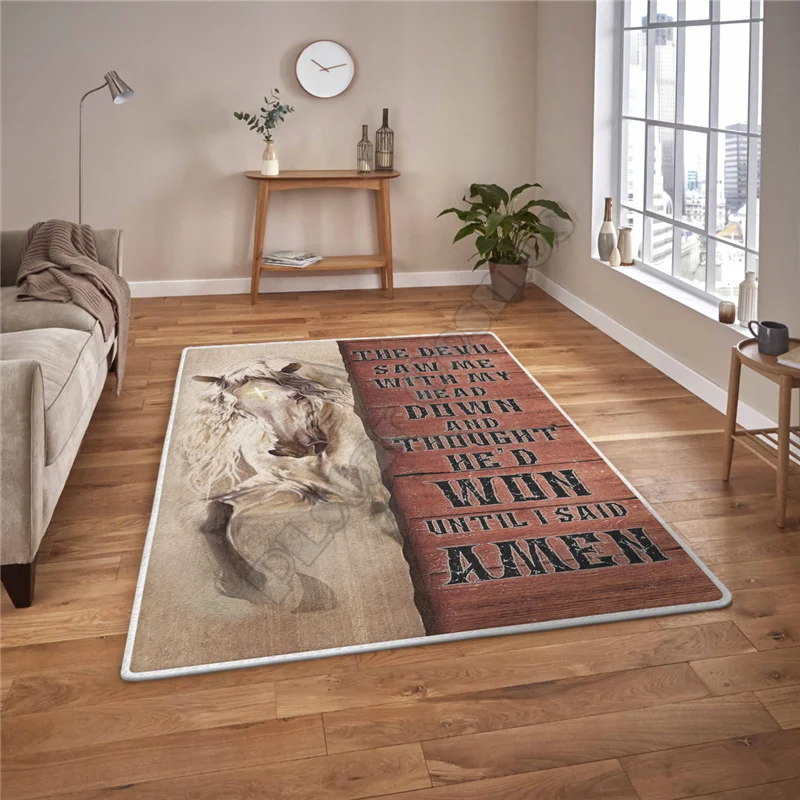 3D коврик с принтом волка нескользящий для столовой гостиной мягкий ковер спальни