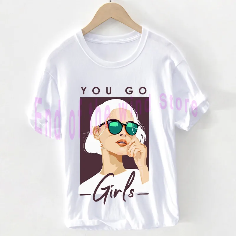 

Vogue Girl t shirt Unisex 100% Cotton New York T-shirt Sexy Lady Graphics Tops Tee Casual clothes female/Man Pluse Size