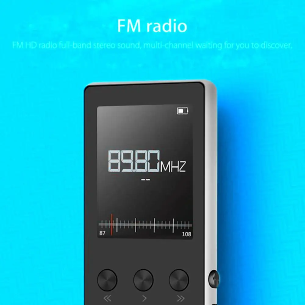 Mp3 плеер HiFi Sport MP4 Fm радио музыка голос с диктофоном поддержка TF карты расширение