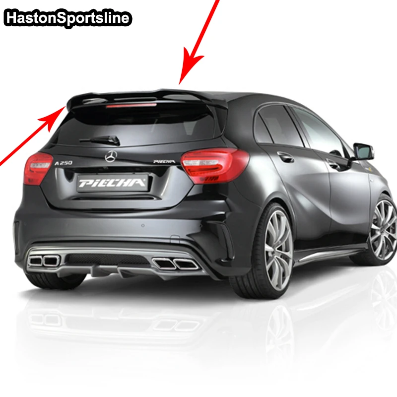 Задний спойлер на крышу для Mercedes A Class A45 AMG W176 FRP A180 A200 A220 A250 A260 заднее крыло 2013 2017|roof
