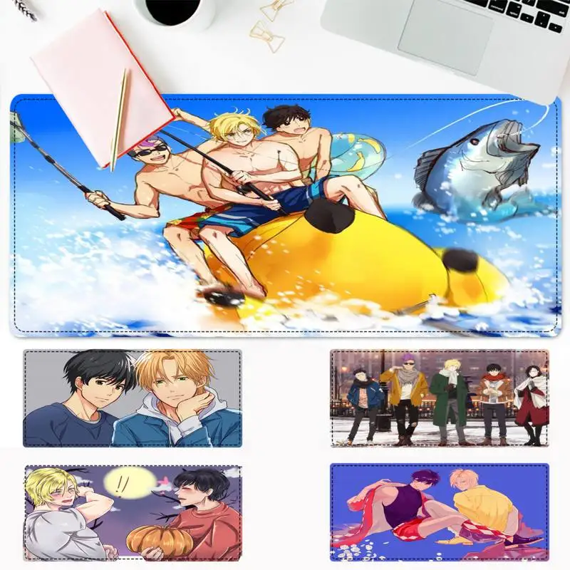 

Cartoon Banana Fish Gaming Mouse Pad Laptop PC Computer Mause Pad Desk Mat For Big Gaming Mouse Mat For Overwatch/CS GO