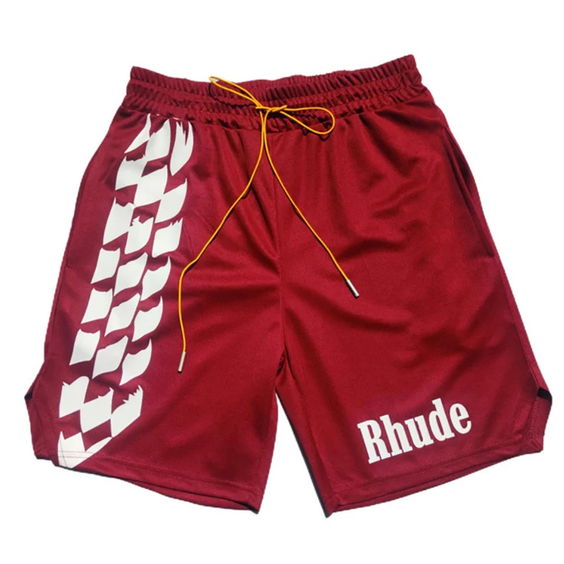 

2021 new Euro American brand summer fitness shorts men's and women's printed drawstring mesh Basketball Shorts