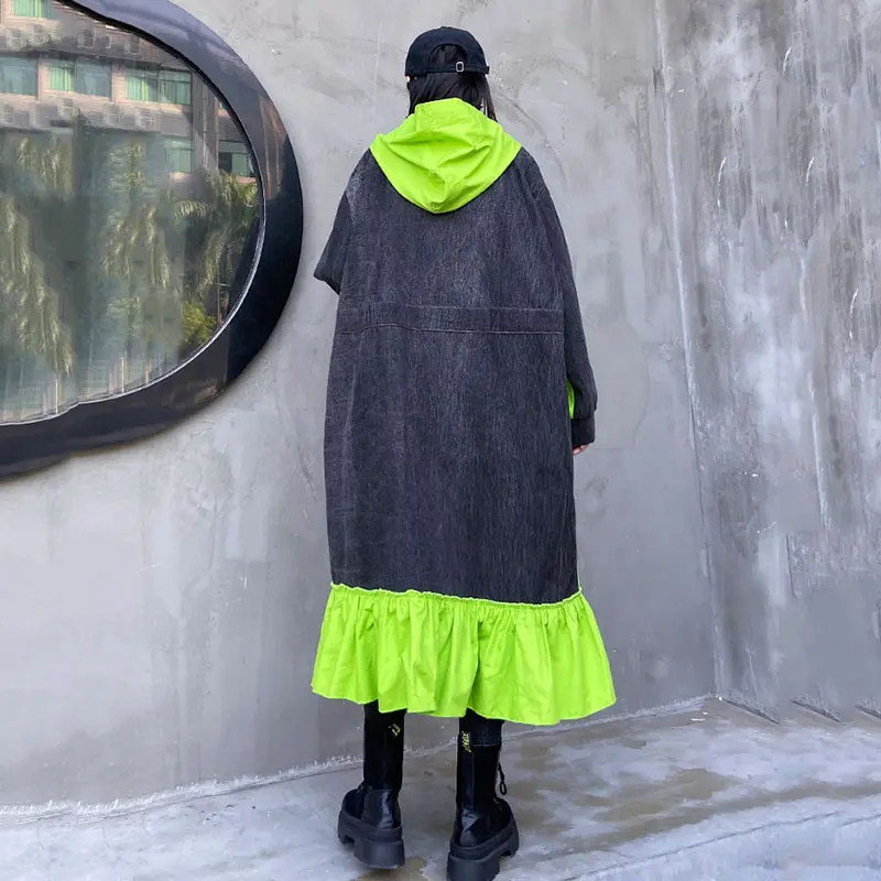 XITAO Тренч размера плюс женская мода новинка 2020 весеннее элегантное маленькое