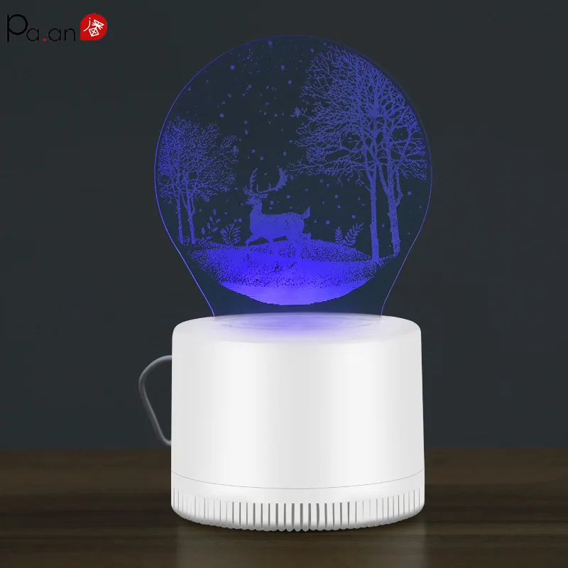 Новая светодиодсветодиодный Иллюзия 3D москитная ловушка для комаров мух