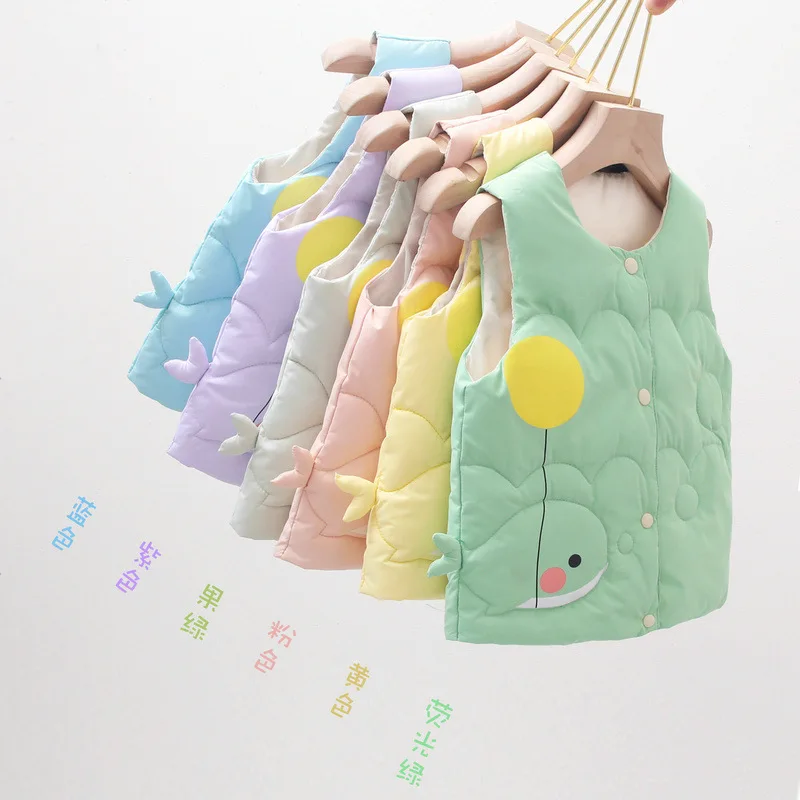 

Kids Vests Children Down Cotton Thick Warm Jackets Baby Girls Boys Vests Children's Winter Fashion Baby Clothing Casual Coats