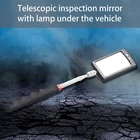 Телескопическое зеркало для осмотра автомобиля, регулируемое гибкое зеркало наблюдения под транспортным средством светодиодный светильник кой, автомобильный эндоскоп, инструмент для проверки