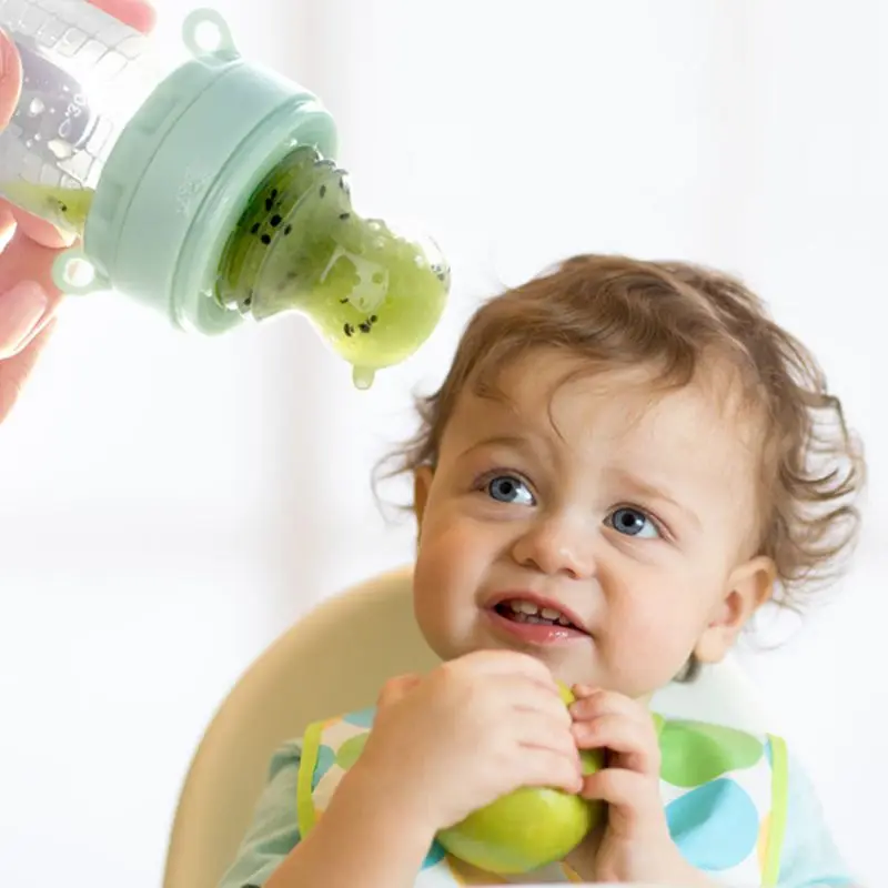 

Toddler Baby Silicone Rice Paste Cereal Newborn Child Utensils Feeding Squeeze Bottle Spoon Feeder