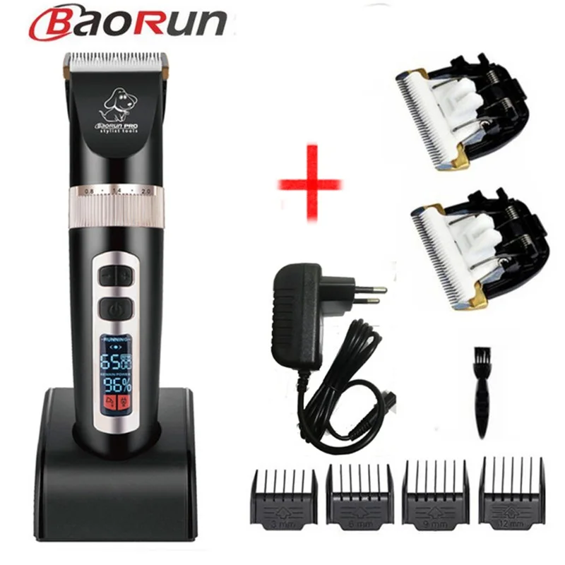 Профессиональный Baorun P9 триммер для собак машинка для стрижки собак уход за домашними животными и кошками бритвы Ножницы для волос