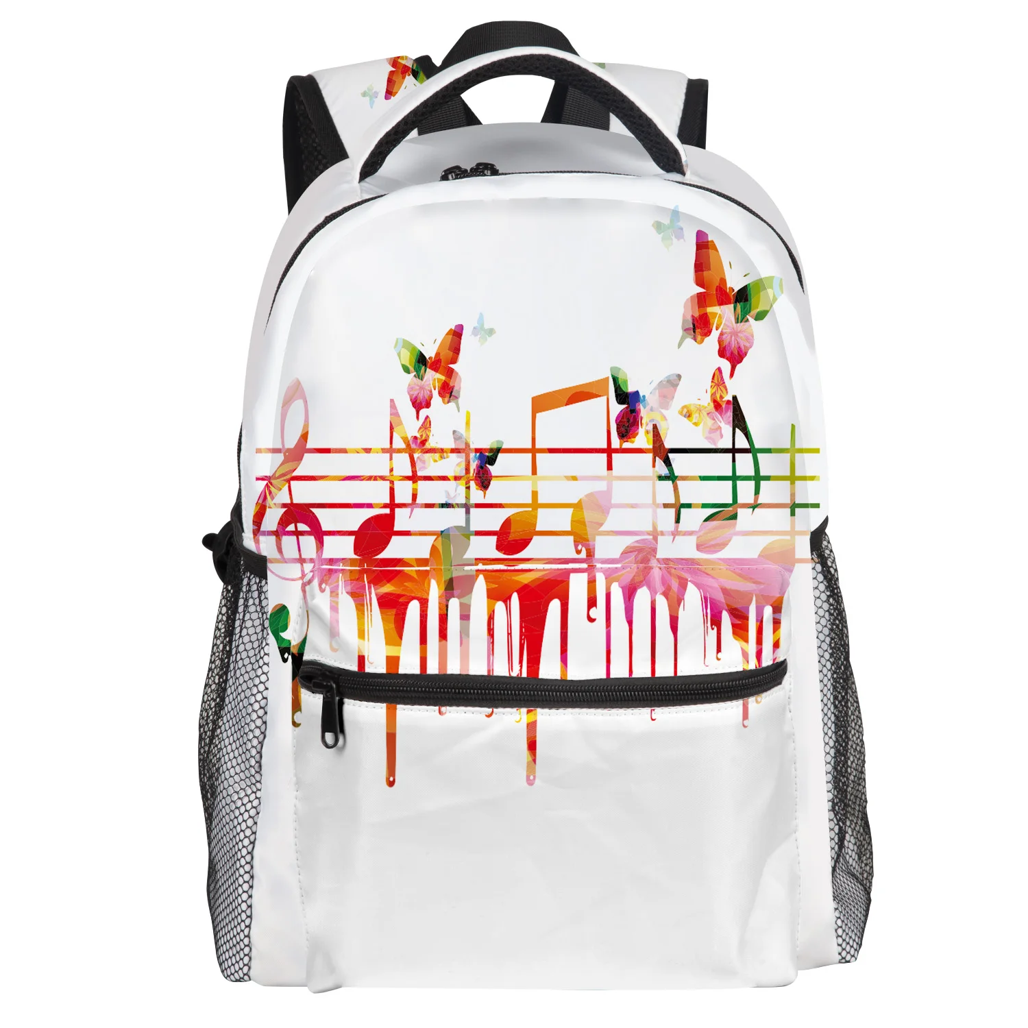 Рюкзак с музыкальными нотами для студентов колледжа износостойкий рюкзак