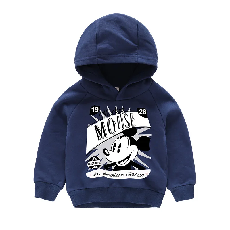 Одежда для маленьких мальчиков с Микки Маусом топы длинным рукавом детские
