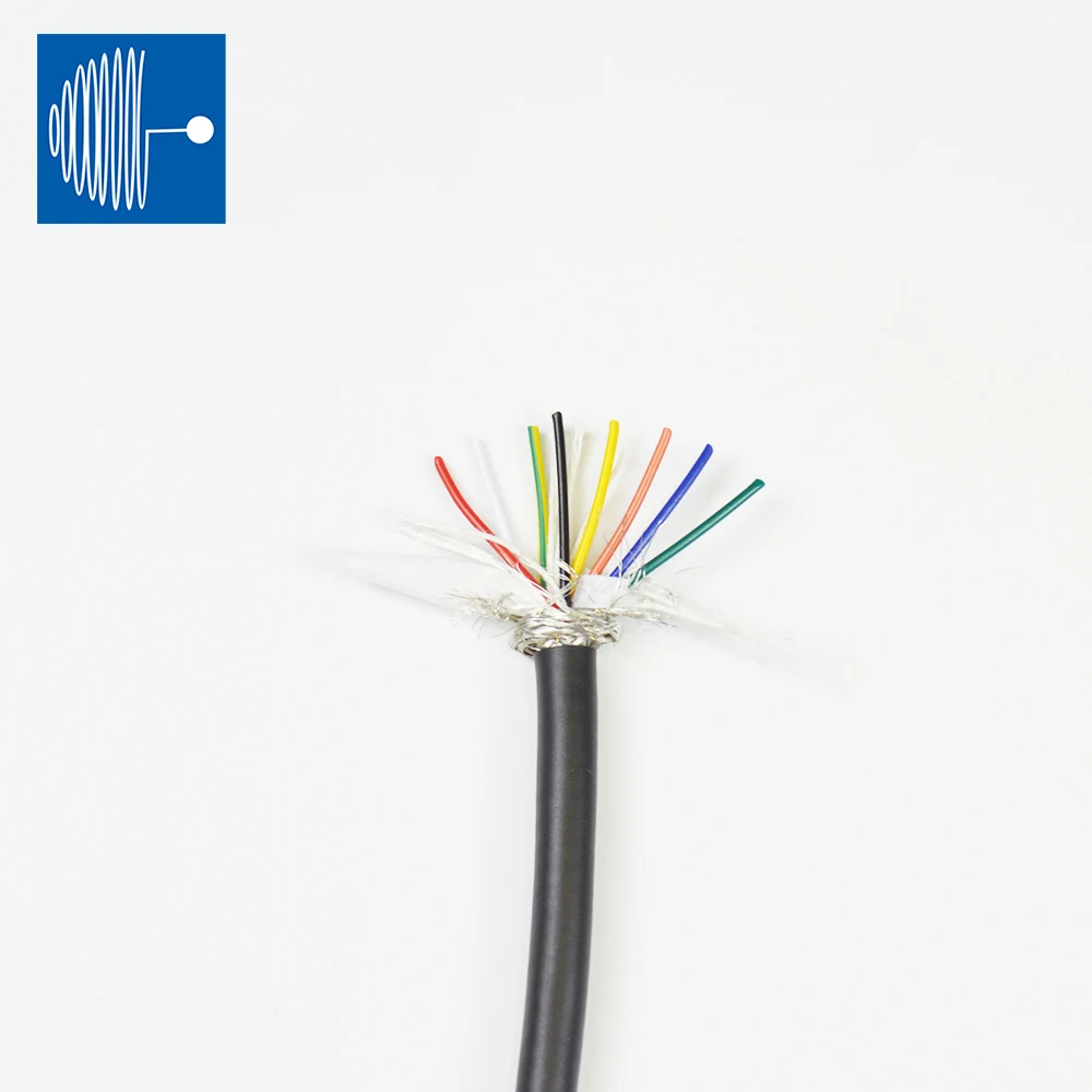 Cabo Blindado Multicore para Controle de Anti-interferência Cabo de Sinal do Inversor 10m Ul2022 22awg 24awg 26awg Pur Fios elétricos