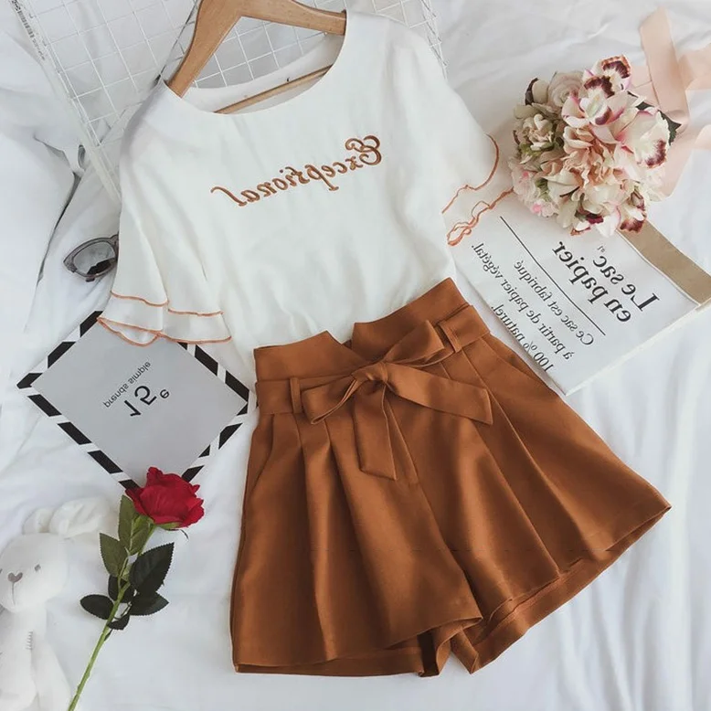 New Fashion Women's Sets Summer Women's Tracksuit Sexy Tracksuit Women Two Piece Set Embroidery Tops And Pants Suit Women Outfit