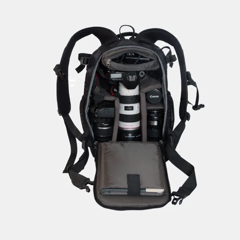 professional anti theft outdoor camera shoulder bag padded large capacity photo backpack for nikoncanonsony slr lens free global shipping