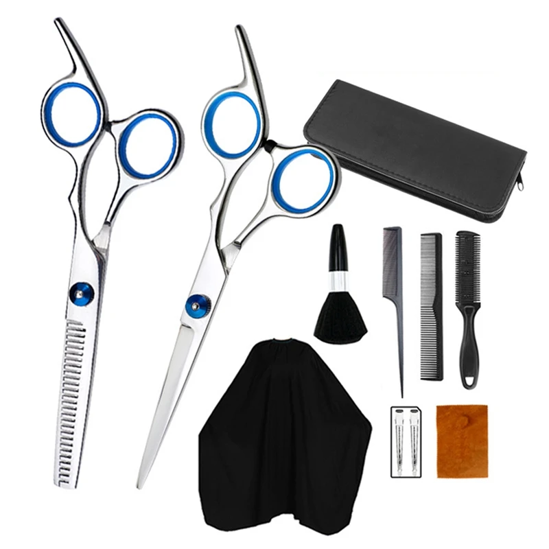 

11Pcs/Set Professional Hair Cutting Thinning Scissors Barber Shears Hairdressing Salon Set