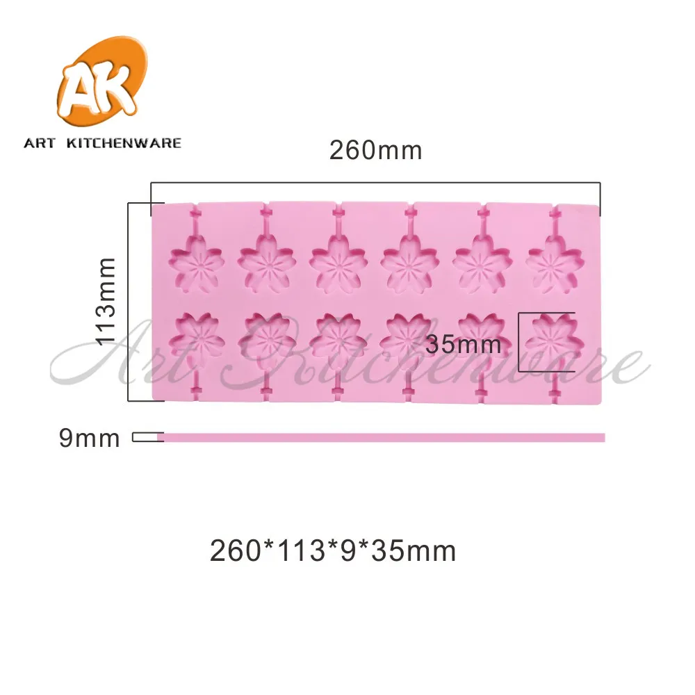 1 шт. круглая/гиппопопотама/цветочный дизайн силиконовая форма для леденцов