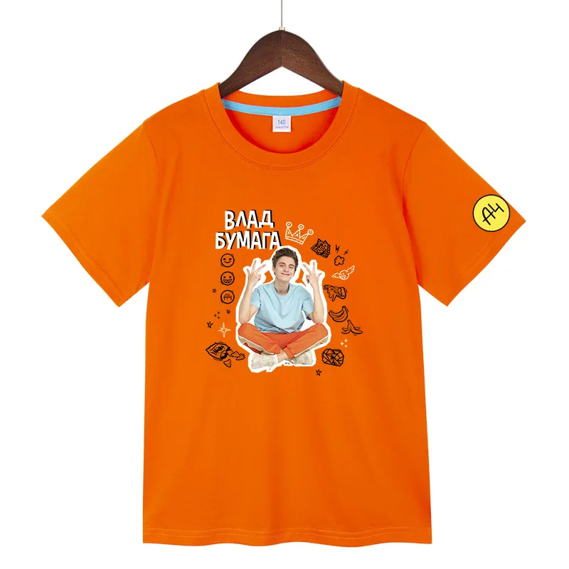 

а4 мерч Boys Girl Short Sleeve T Shirts Влад Бумага А4 для детей 100% Cotton Vlad Children's T-Shirt Tops Summer Kids Clothing