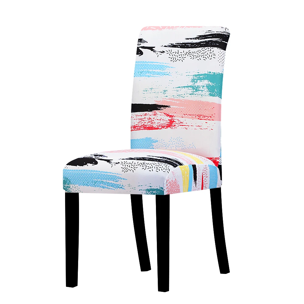 Чехлы для стульев с принтом большие эластичные чехлы офисных домашней вечеринки