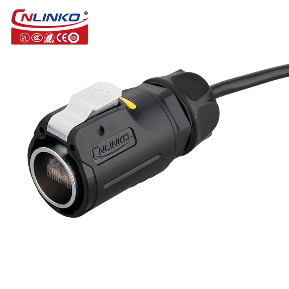 Cnlinko M24 PBT пластиковый корпус Ethernet RJ45 панель монтажная розетка промышленный rj45