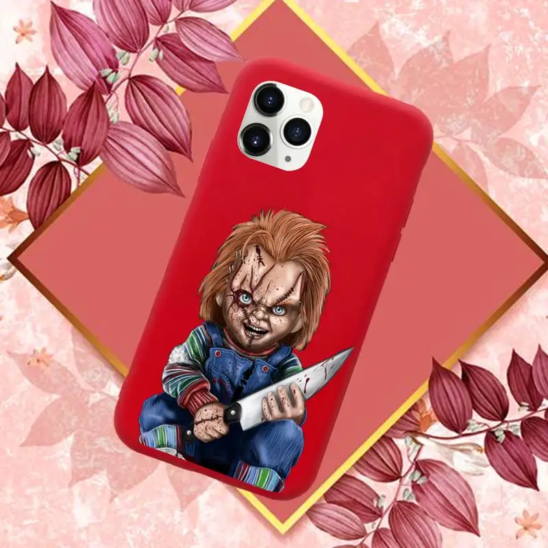 

Horror Movie CHUCKY Phone Case Candy Color for iPhone 6 7 8 11 12 s mini pro X XS XR MAX Plus