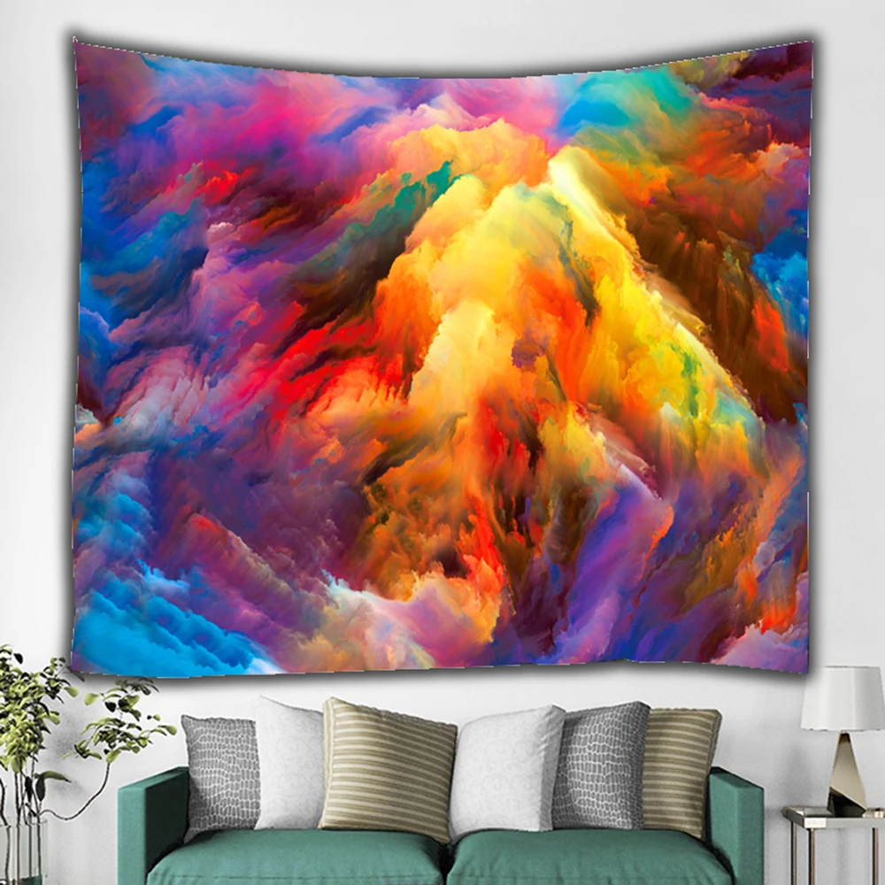 

Nordic Ins American Hot Air Hanging Cloth Art Wall Tapestry Family Mural Beach Towel Wedding Boho Decoration