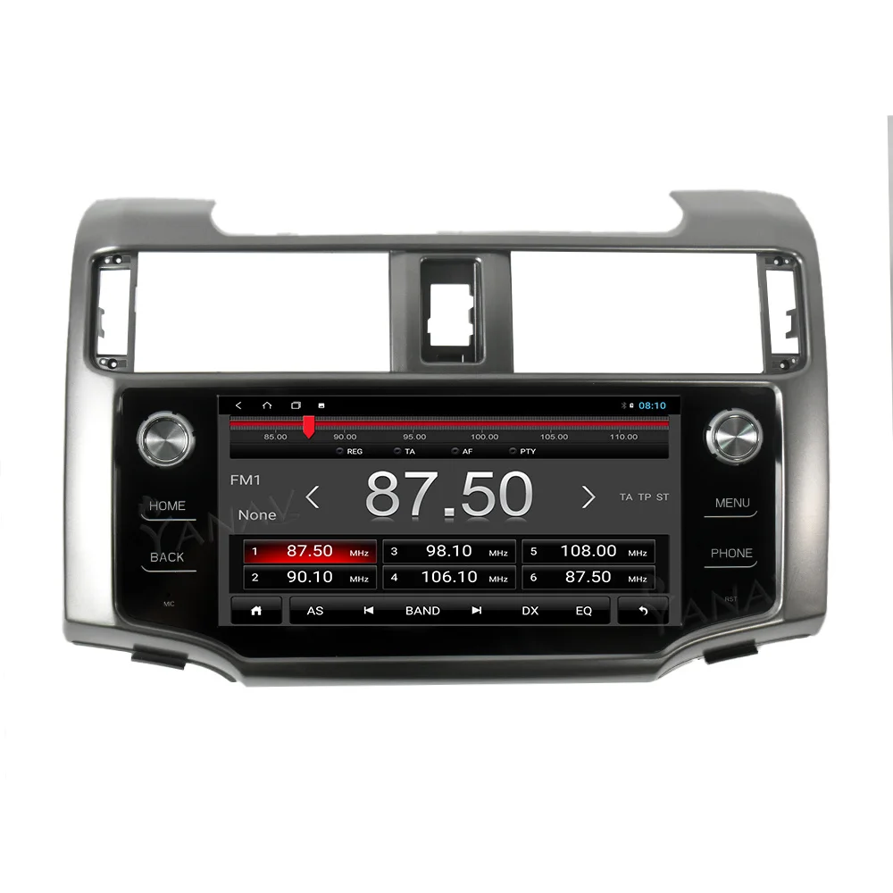 Автомобильный радиоприемник 10 1 дюйма 128 ГГц для Toyota 4runner 2009-2019 Android GPS-навигация