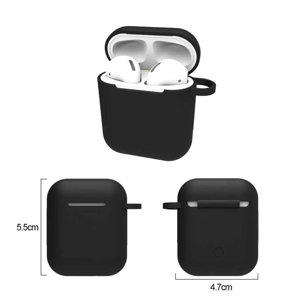 Силиконовый чехол Bluetooth беспроводные наушники для Airpods 1 2 TWS i9s i11 i12 IPhone висячая