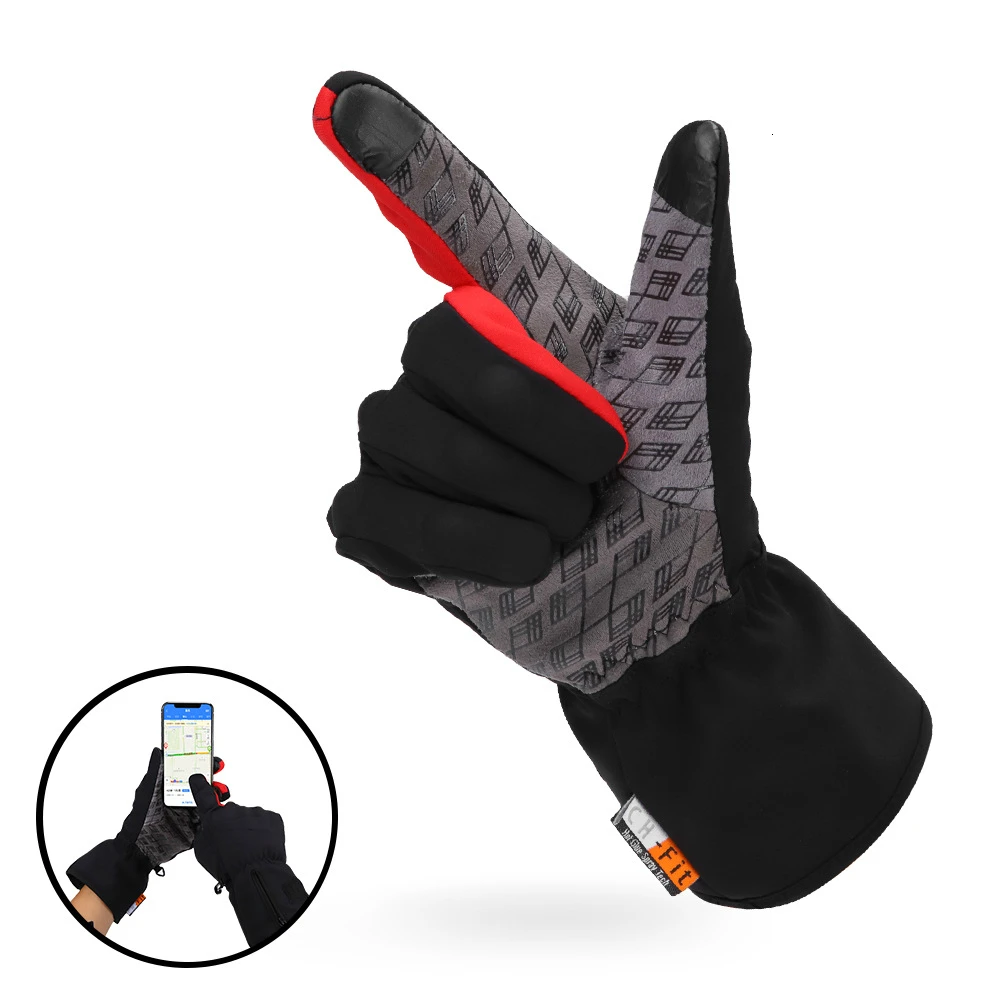 Зимние мотоциклетные перчатки для сенсорных экранов дышащие водонепроницаемые