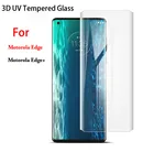 Защитное стекло Exunton для Motorola Edge, закаленное стекло с жидкими изогнутыми краями, полное наклеивание